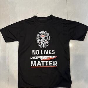 Black Red Jason Voorhees No Lives Matter T-Shirt